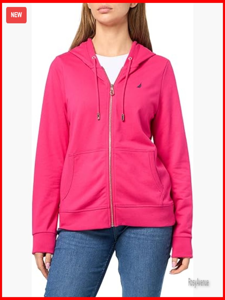 Women's Solid Zipper Long Sleeve Hoodie Sweatshirt